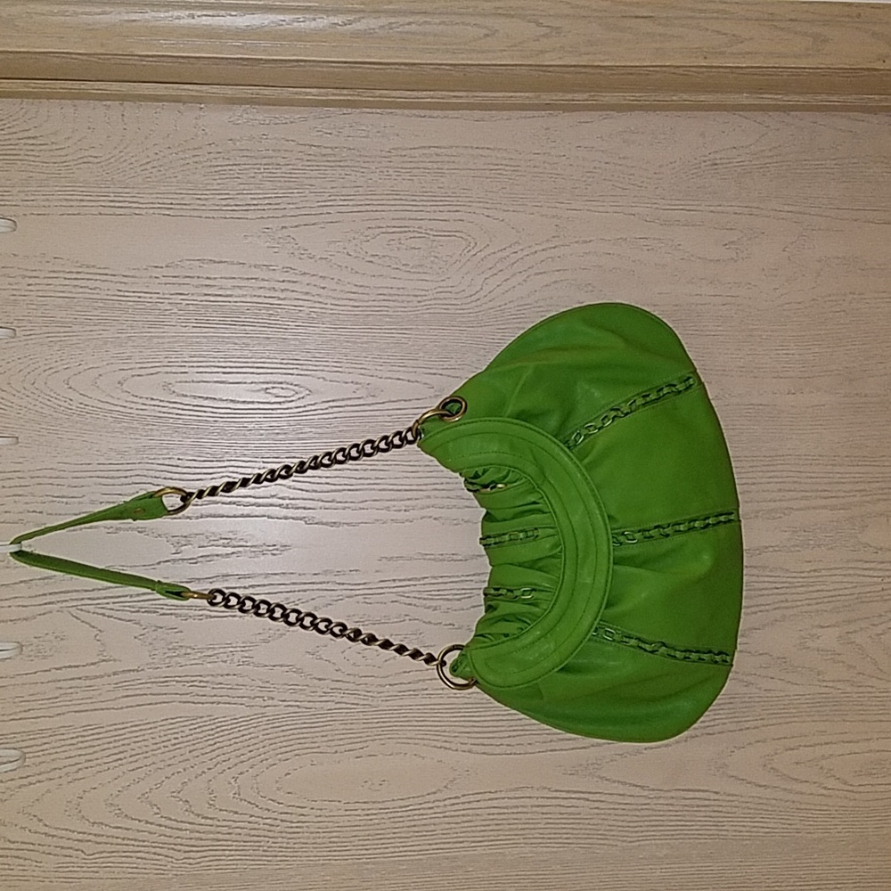 KARDASHSHIAN COLLECTION- lime green purse  (never used)